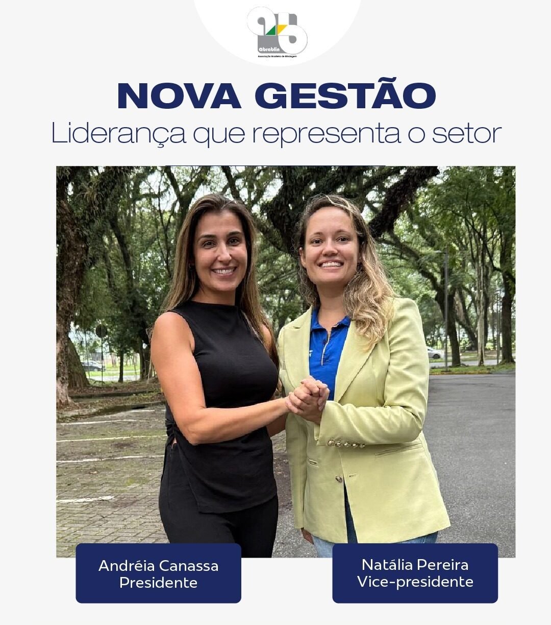 Abrablin - Presidente Andreia Canassa e Vice Natalia Pereira